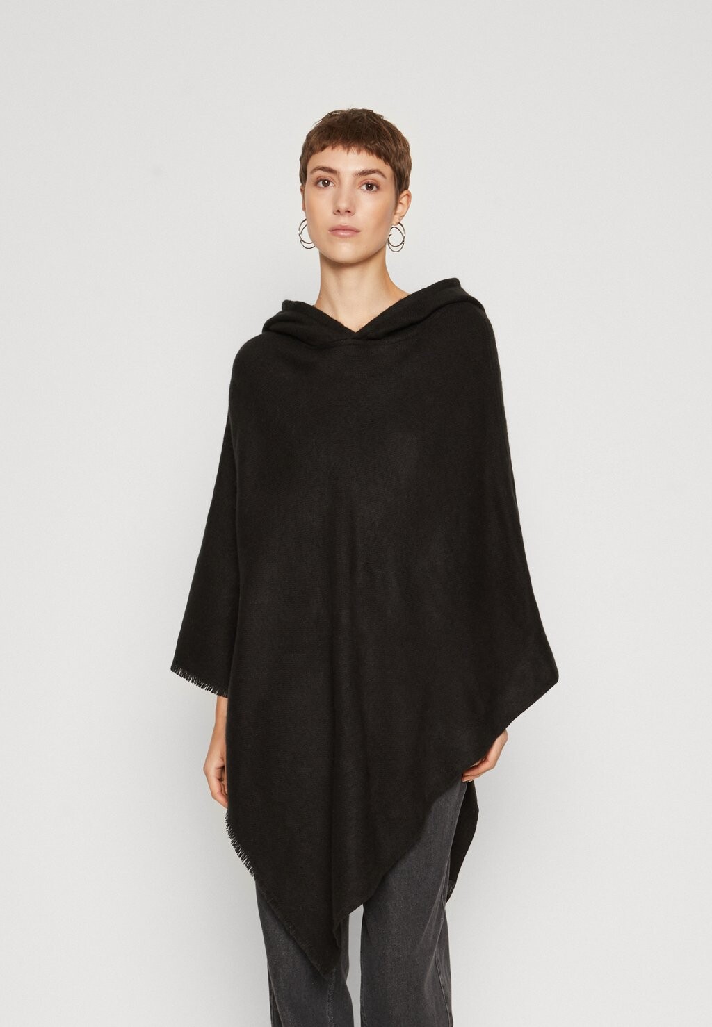 

Накидка Vmkleo Poncho Hooded Vero Moda, черный