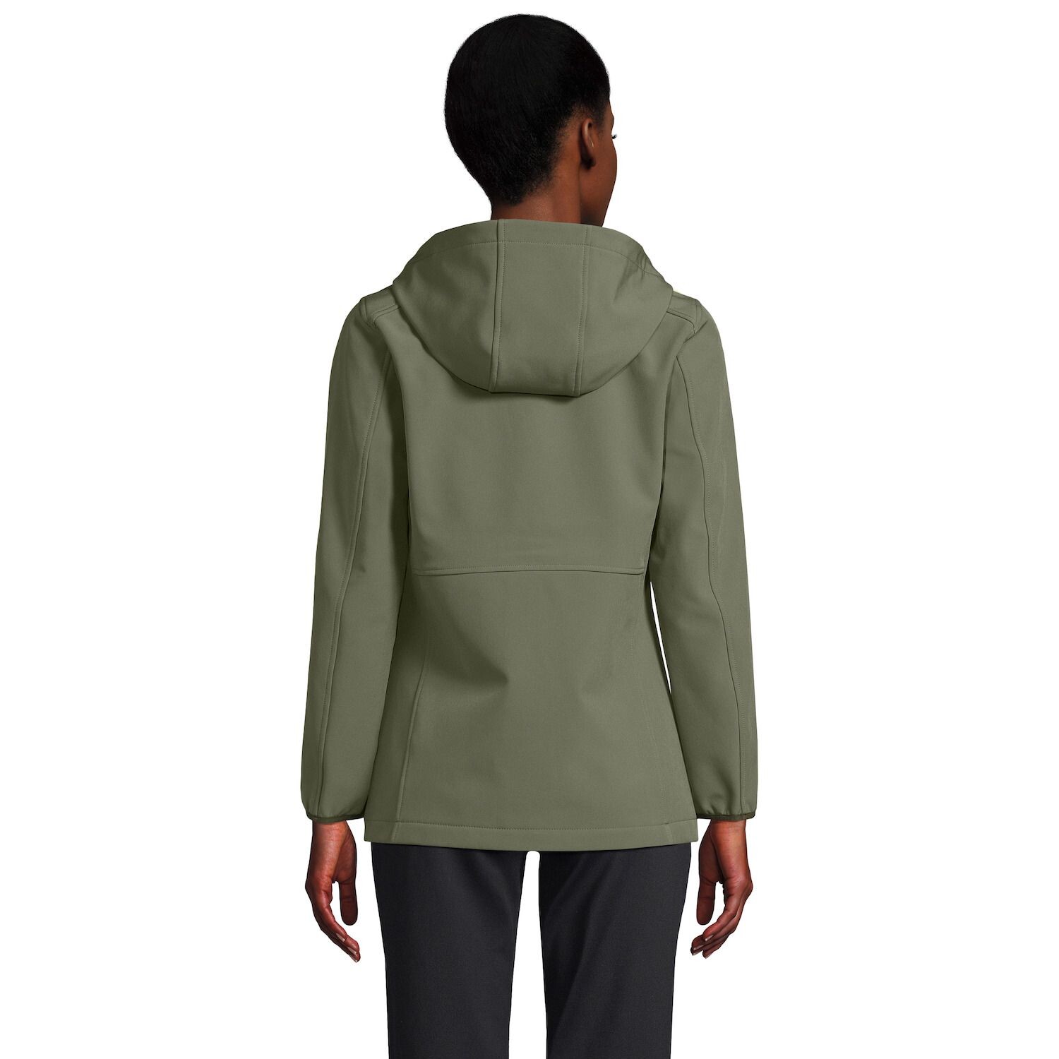 

Флисовая куртка Softshell стрейч Petite Lands' End Lands' End