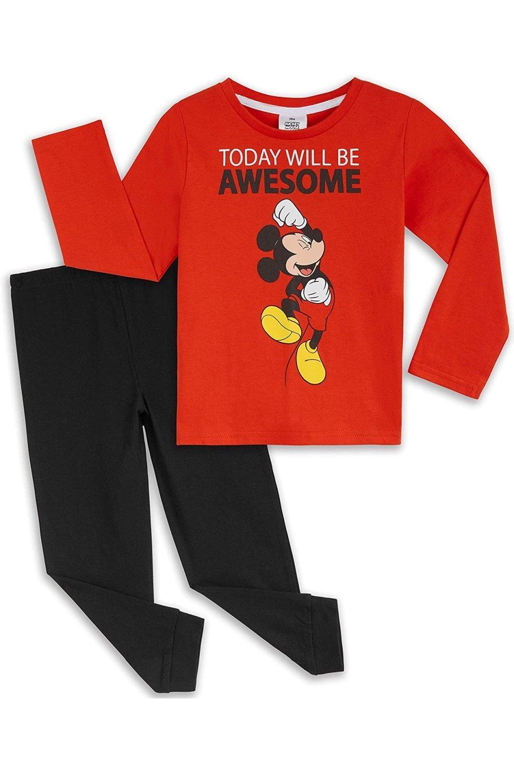 Пижамный комплект с Микки Маусом Disney, мультиколор одиночная распродажа оптовая продажа мультяшная пряжка для обуви с микки и минни маусом мягкие клейкие аксессуары из пвх украшения для д