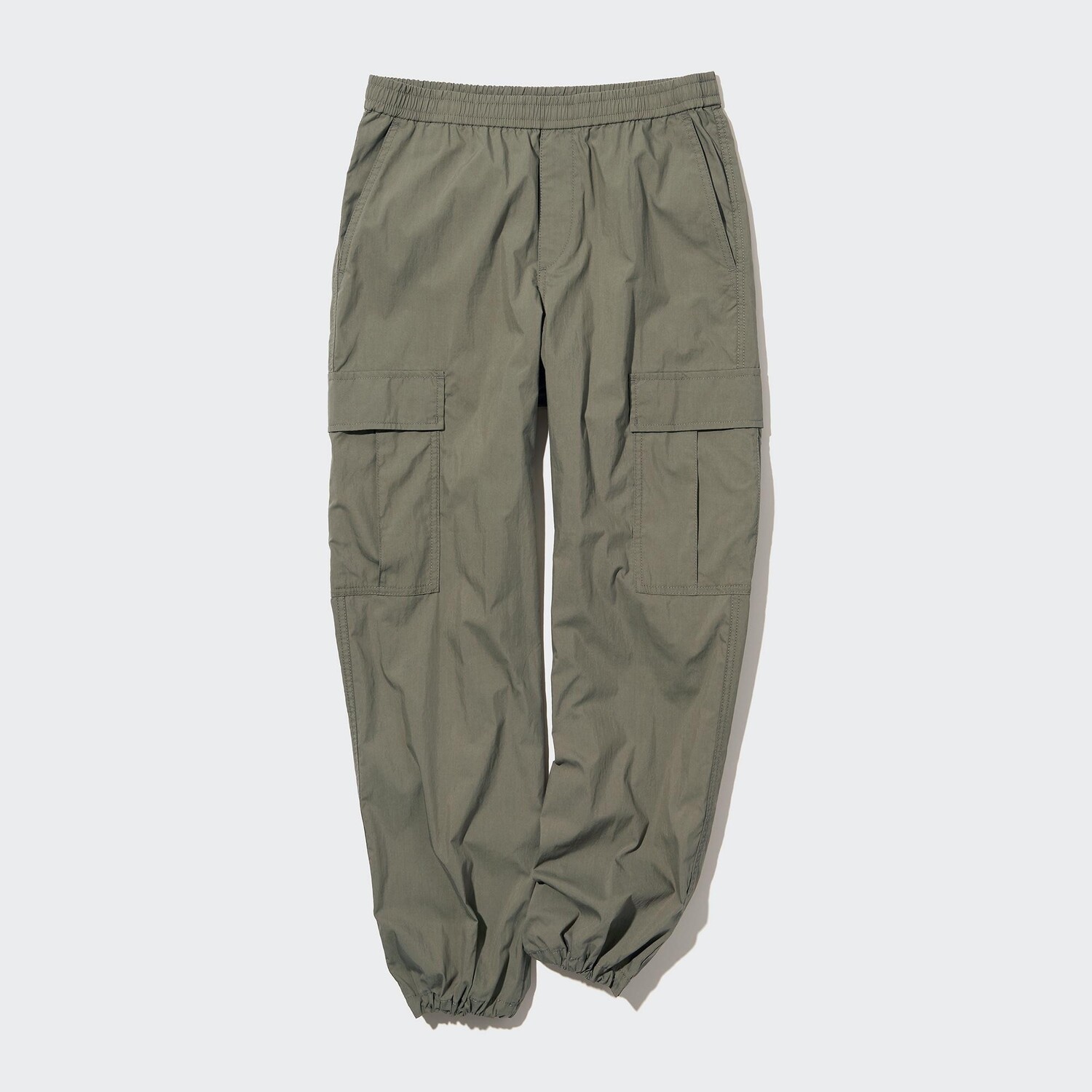 

Брюки-карго UNIQLO хлопковые, оливковый, Зеленый