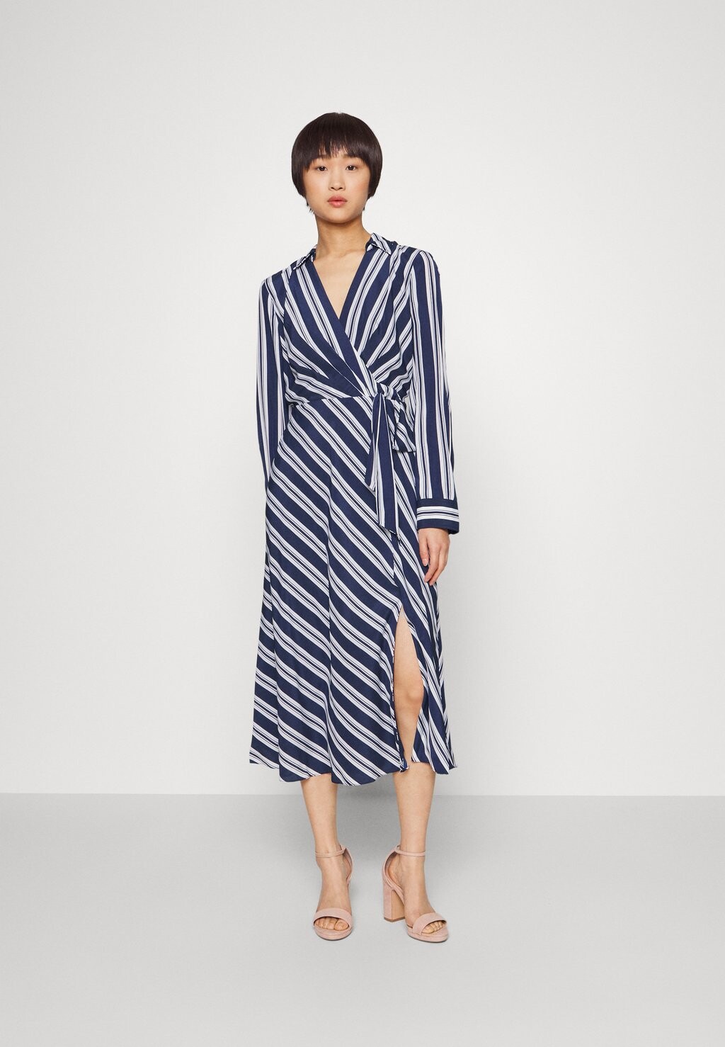 

Повседневное платье DIAMIN LONG SLEEVE DAY DRESS Ralph Lauren, цвет navy/white