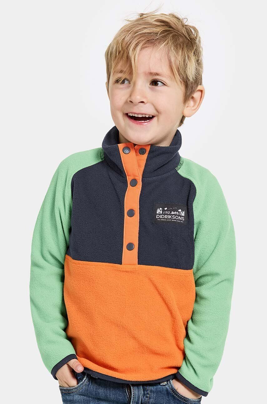 

Детская флисовая толстовка Didriksons MONTE KIDS HALF BU, оранжевый