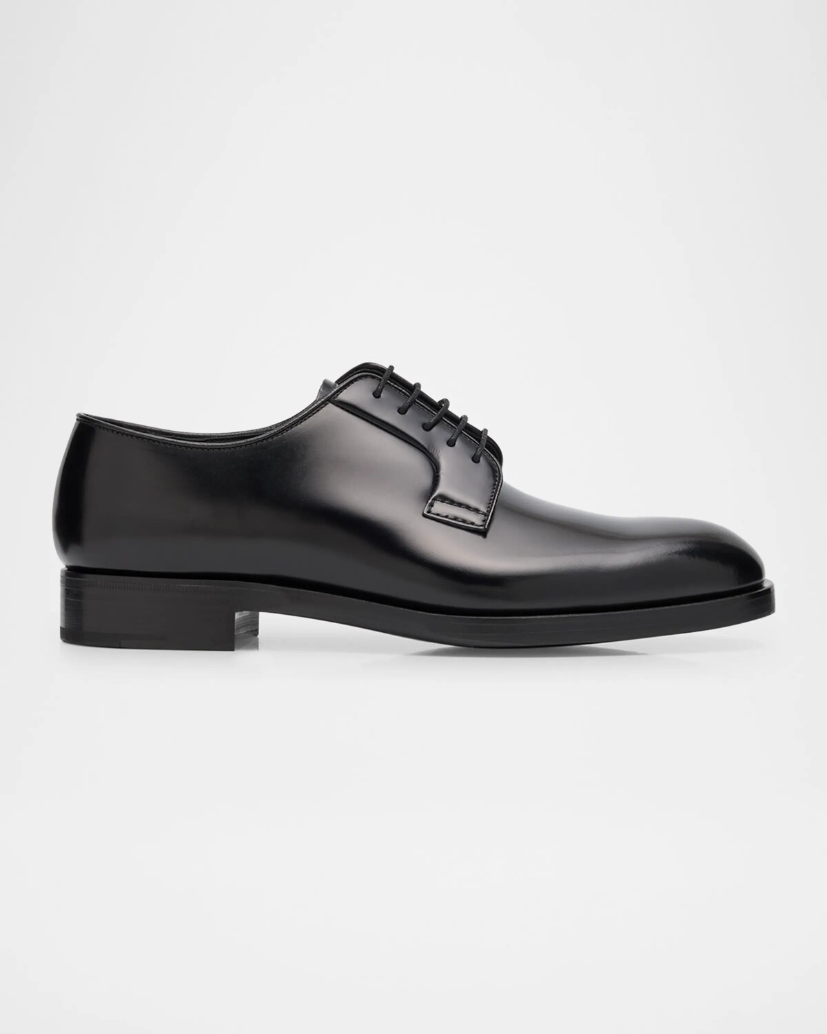 

Мужские туфли дерби из матовой кожи Prada, цвет Nero