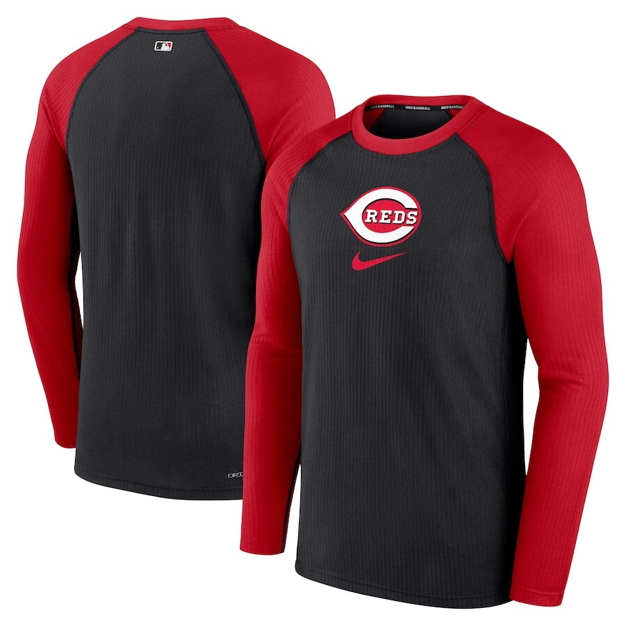 

Футболка с длинным рукавом Nike Cincinnati Reds, черный