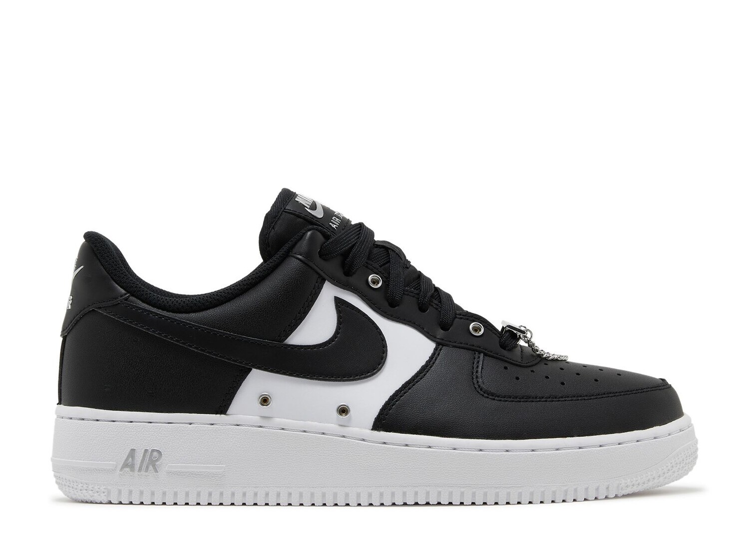 

Кроссовки Nike Air Force 1 '07 Premium 'Silver Chain - Black', черный