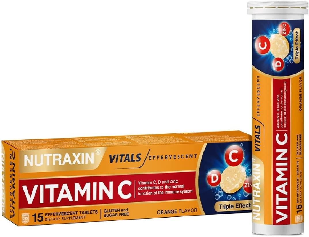 

Nutraxin Vitamin C-D-Zinc 15 шипучих таблеток