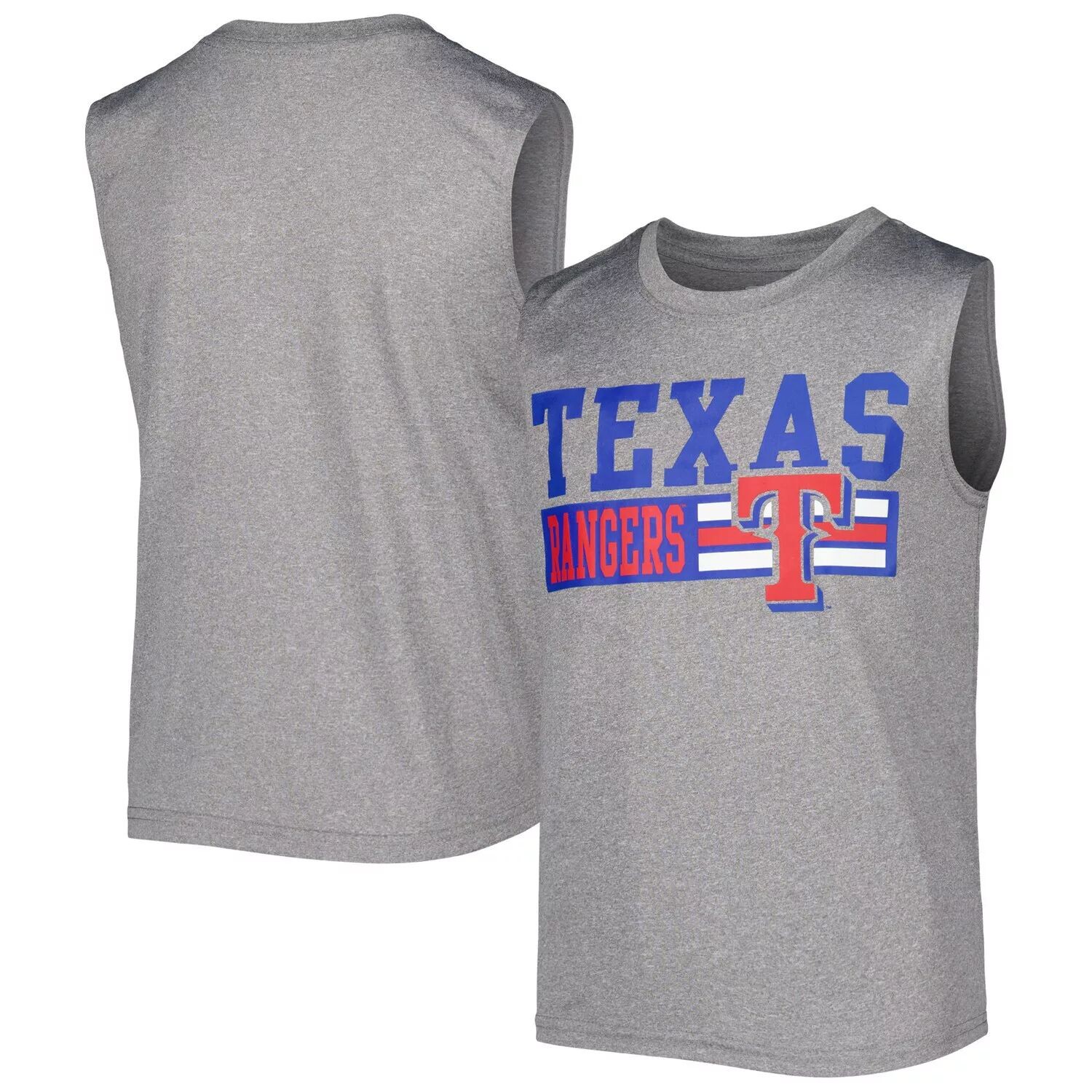 

Молодежная футболка без рукавов Heather Grey Texas Rangers MLB