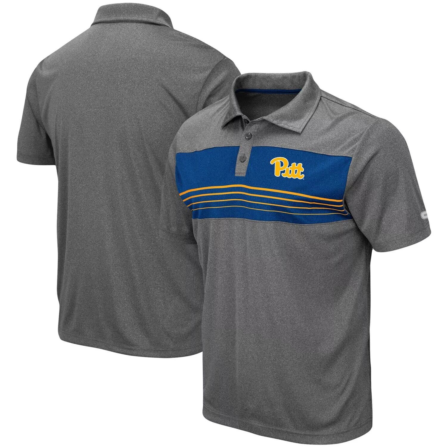 

Мужская футболка-поло Colosseum Heathered Charcoal Pitt Panthers Smithers