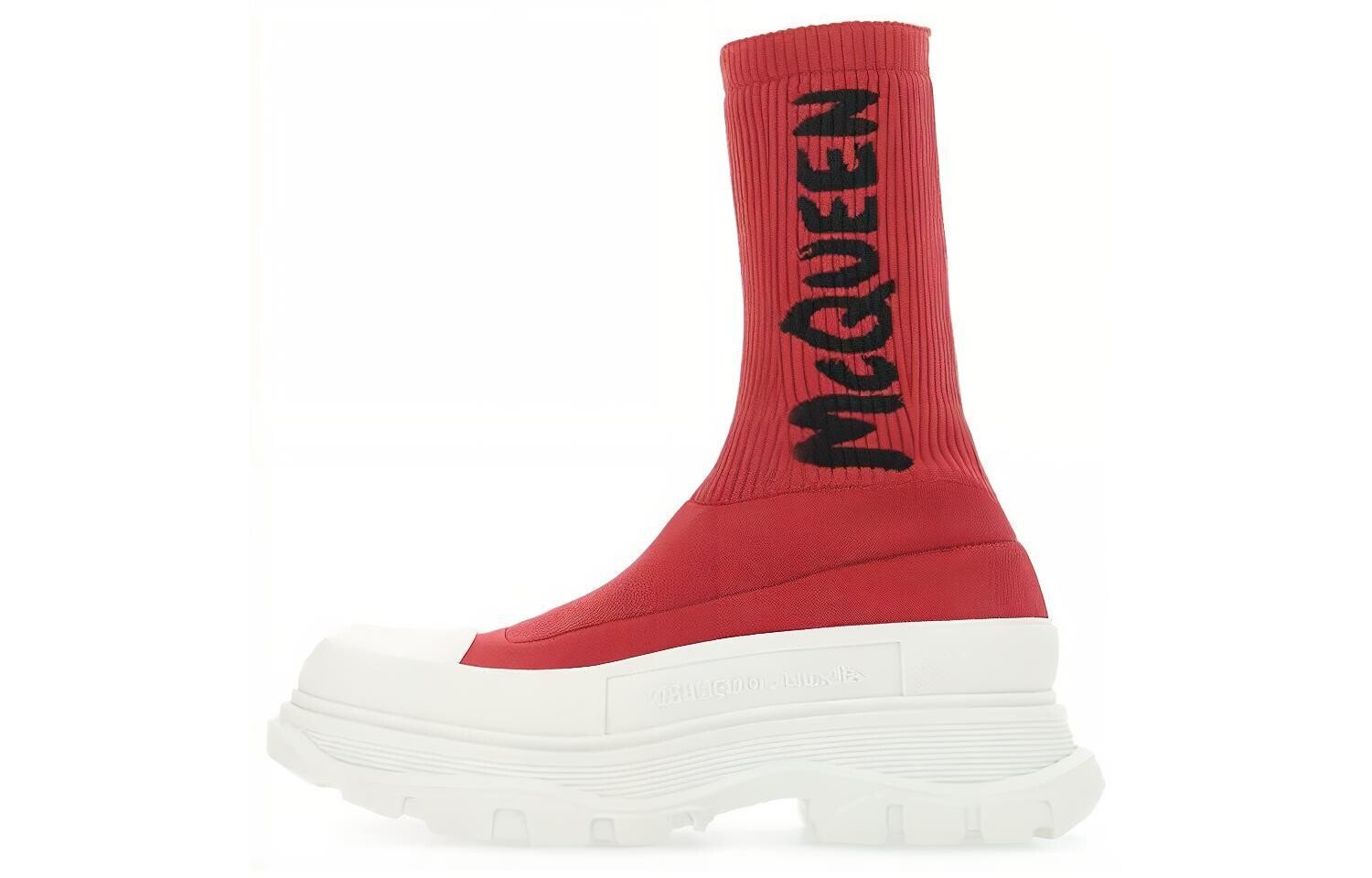 

Alexander McQueen Sock-style Logo-print Boots