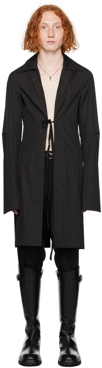 

Черная рубашка Ann Demeulemeester Aert