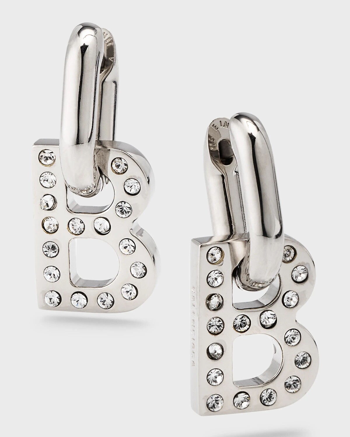 

Серьги XS с цепочкой B Balenciaga, цвет 1404 Shiny Silver/Crystal