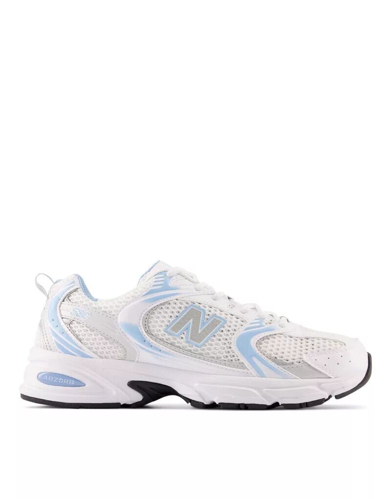 

Кроссовки New Balance 530 бело-голубого цвета