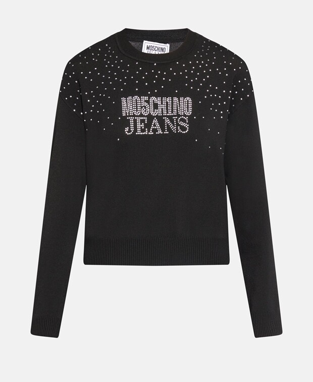 

Джемпер с длинными рукавами Moschino Jeans, черный