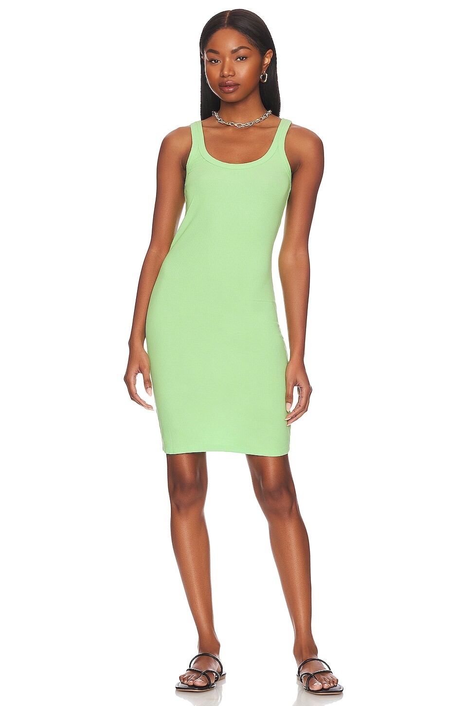 

Платье мини Bobi Mini Tank Dress, цвет Matcha