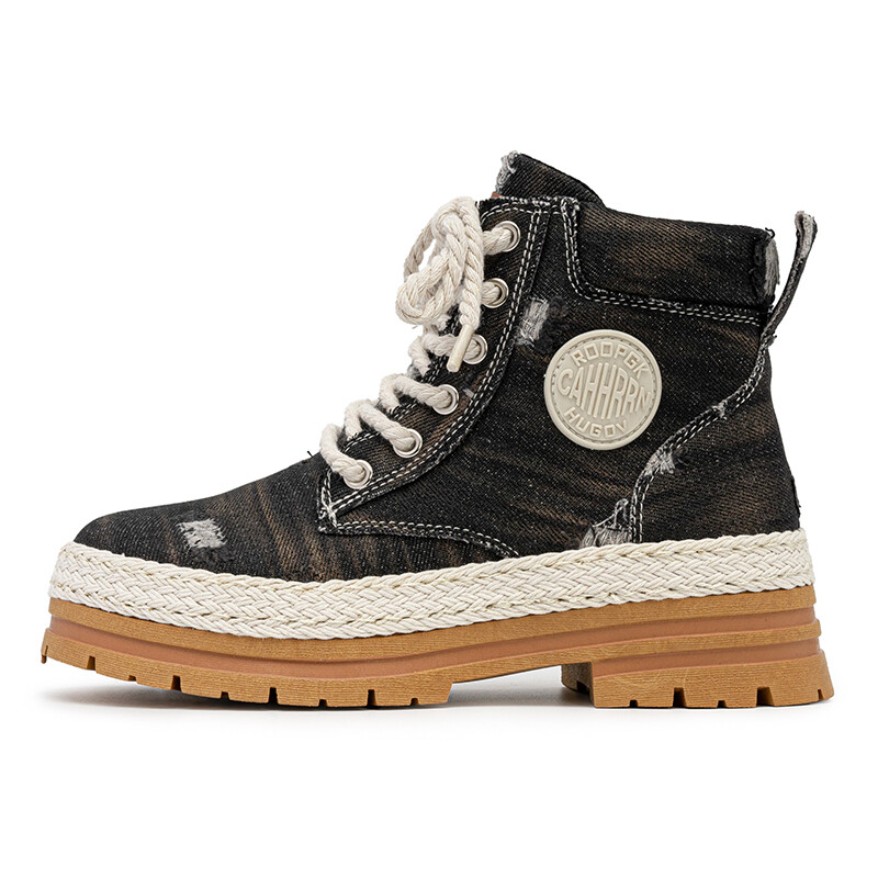 

Ботинки Martin Boot женские Little Red Man, цвет Black Denim