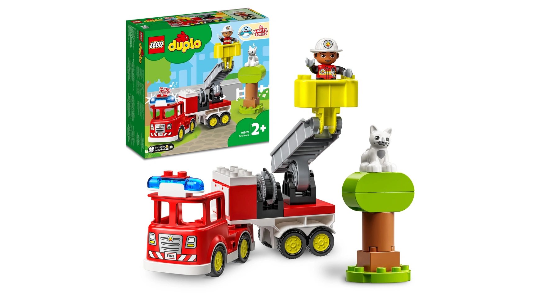 Lego DUPLO Town Пожарная машина набор машин hape пожарная машина с сиреной e3737 9 5 см красный