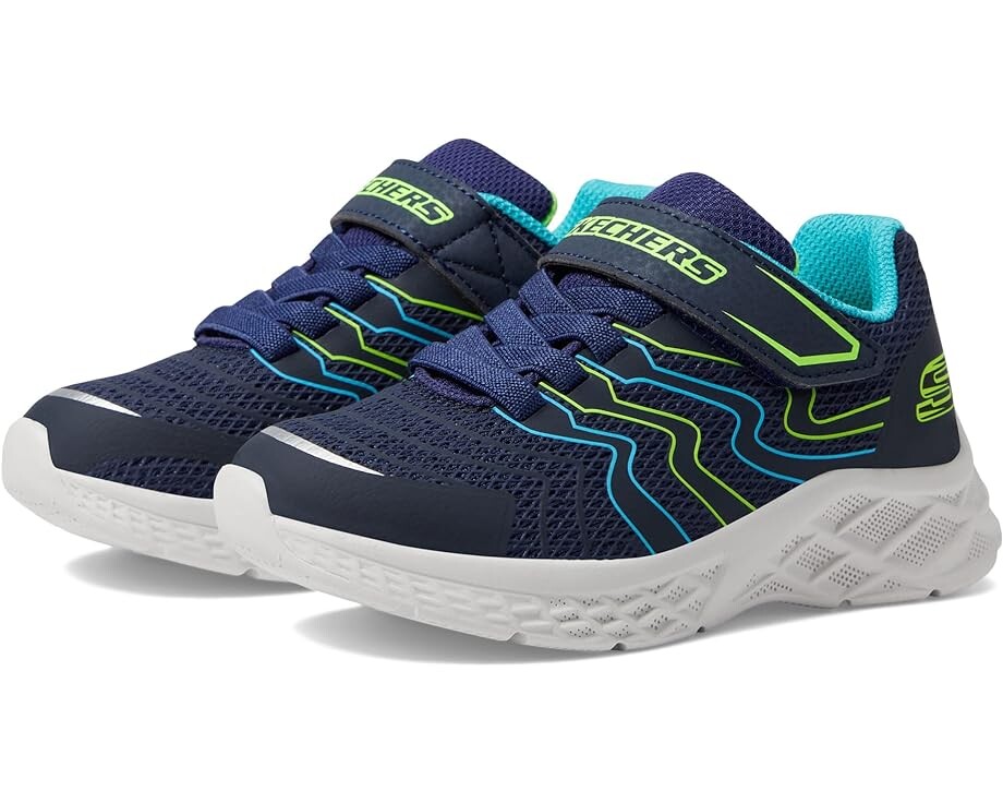 Кроссовки Skechers Microspec II - Troms, цвет Navy/Lime кроссовки skechers kids microspec ii troms