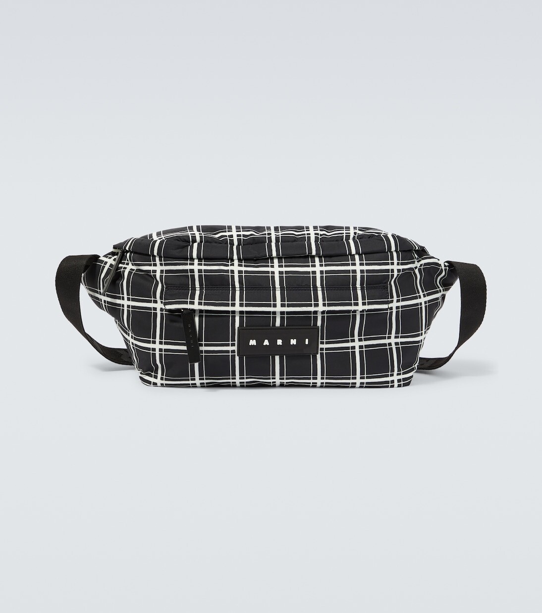 

Поясная сумка в клетку Marni, черный