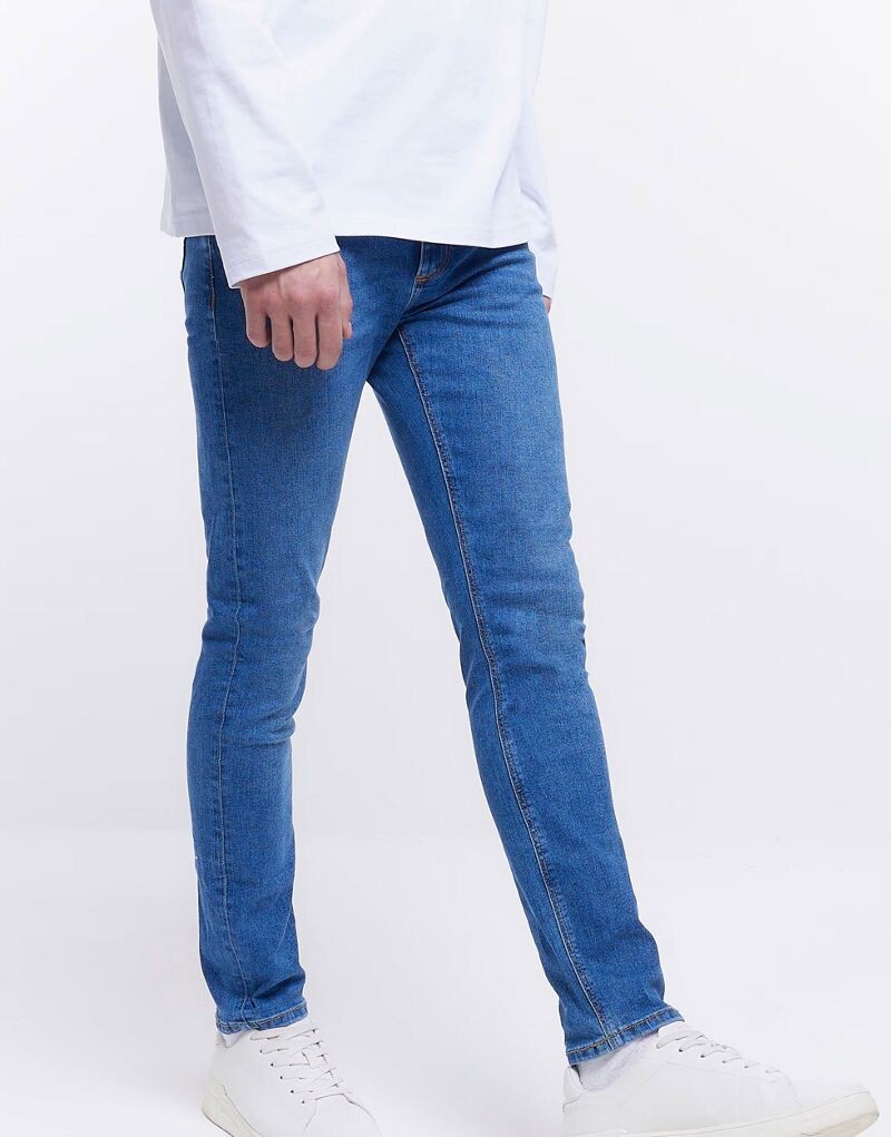 

Синие джинсы скинни River Island