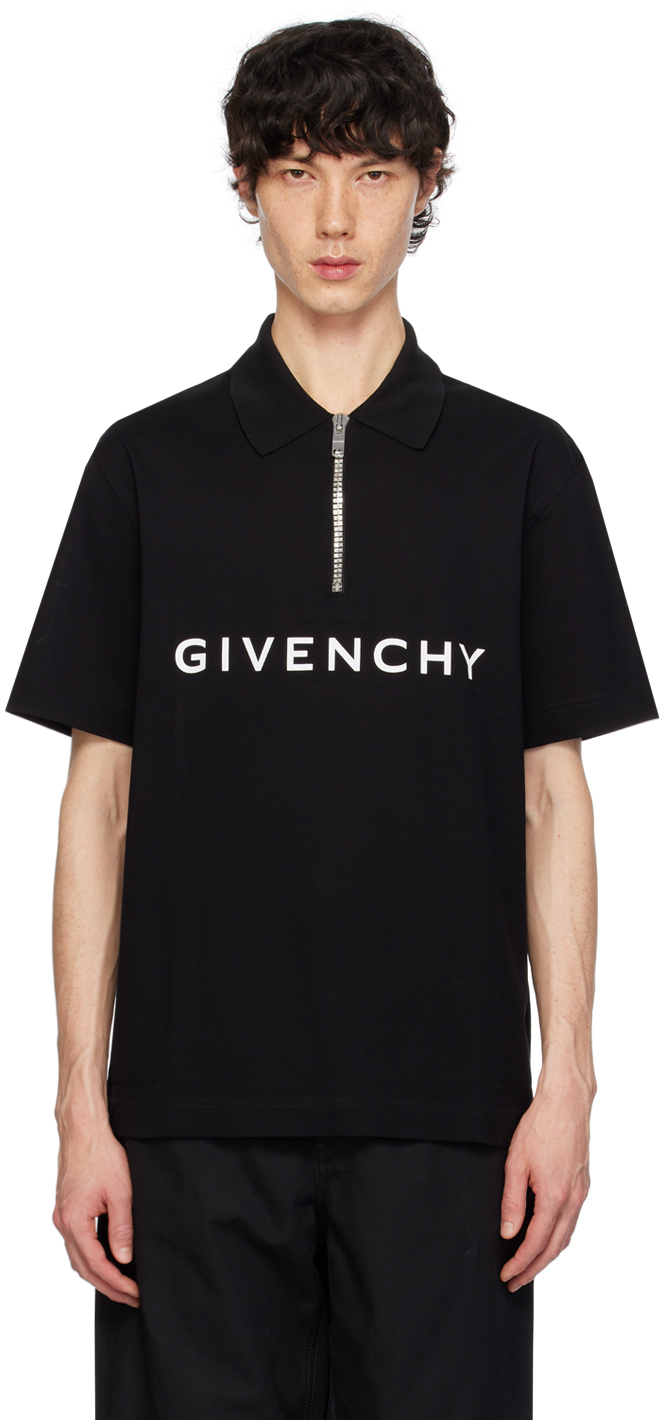 Черная футболка-поло Archetype Givenchy