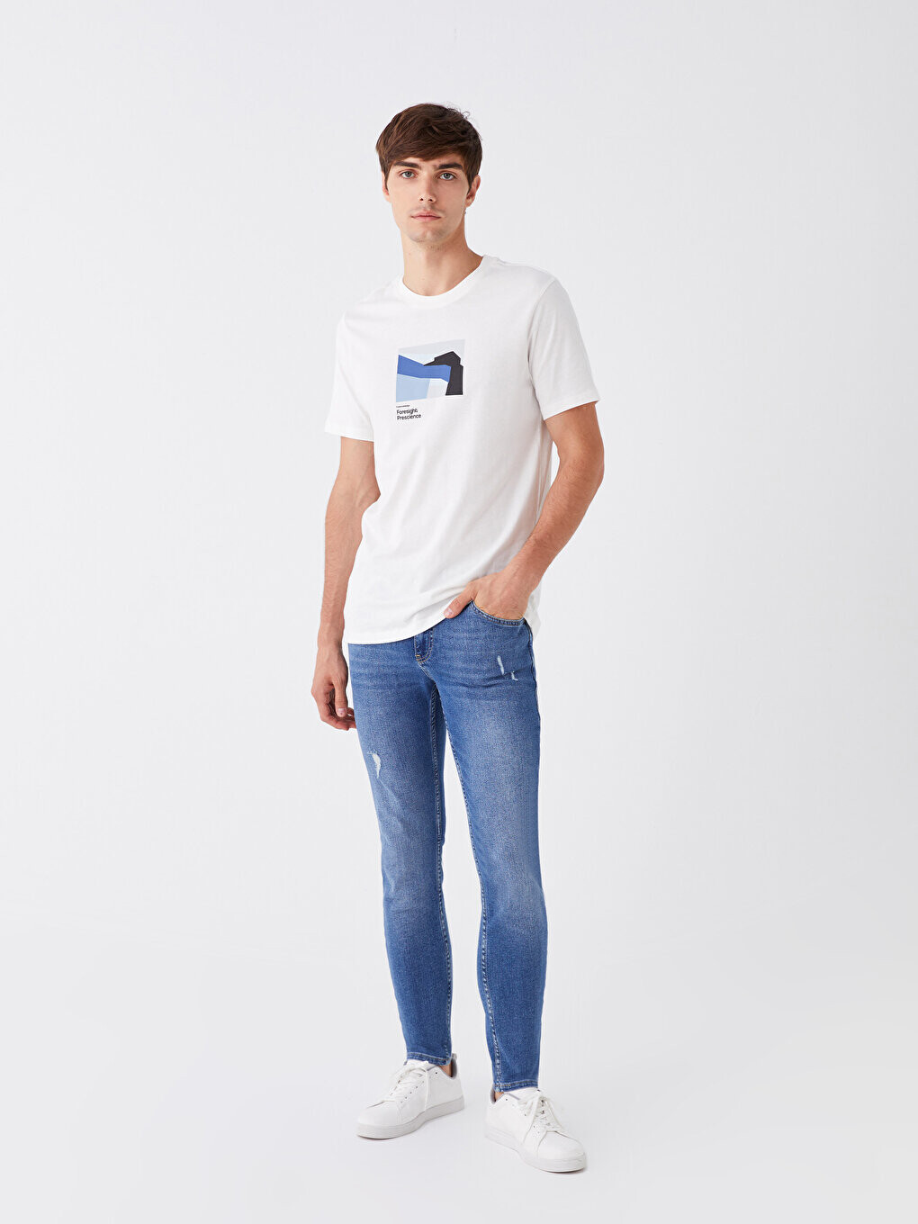 

Мужские джинсовые брюки скинни 760 LCW Jeans, среднее индиго родео