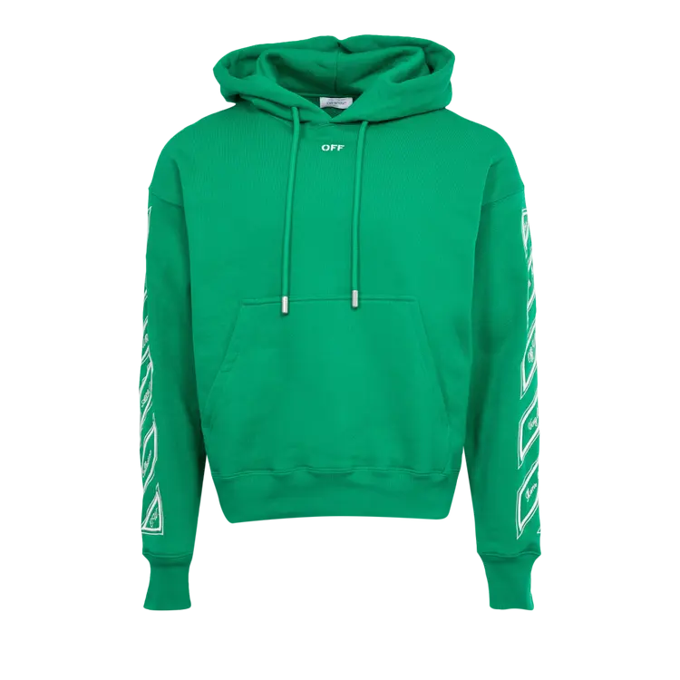

Худи Off-White Cornely Diags Skate 'College Green/White', зеленый