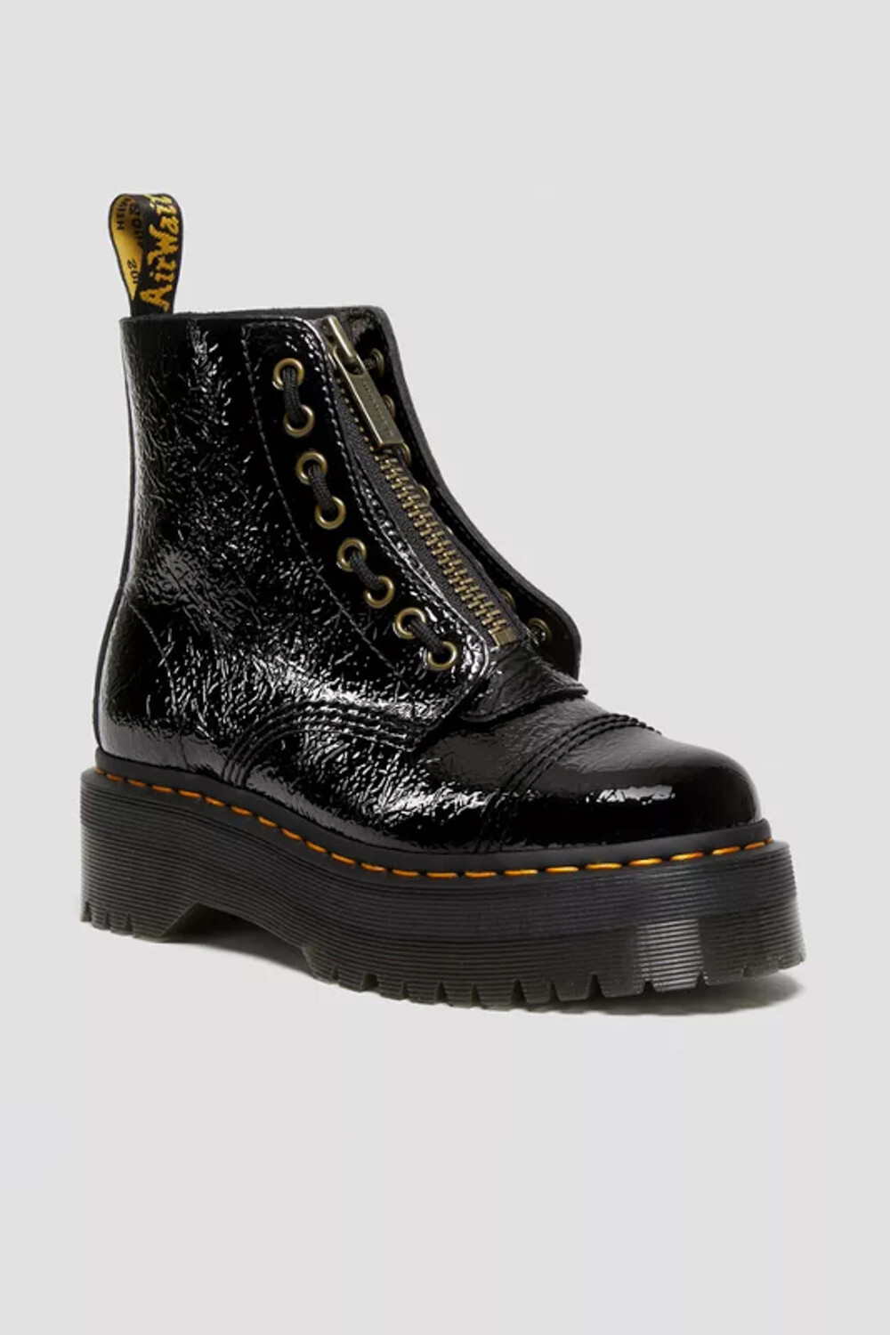 

Ботильоны - Черный - На плоской подошве Dr. Martens, черный