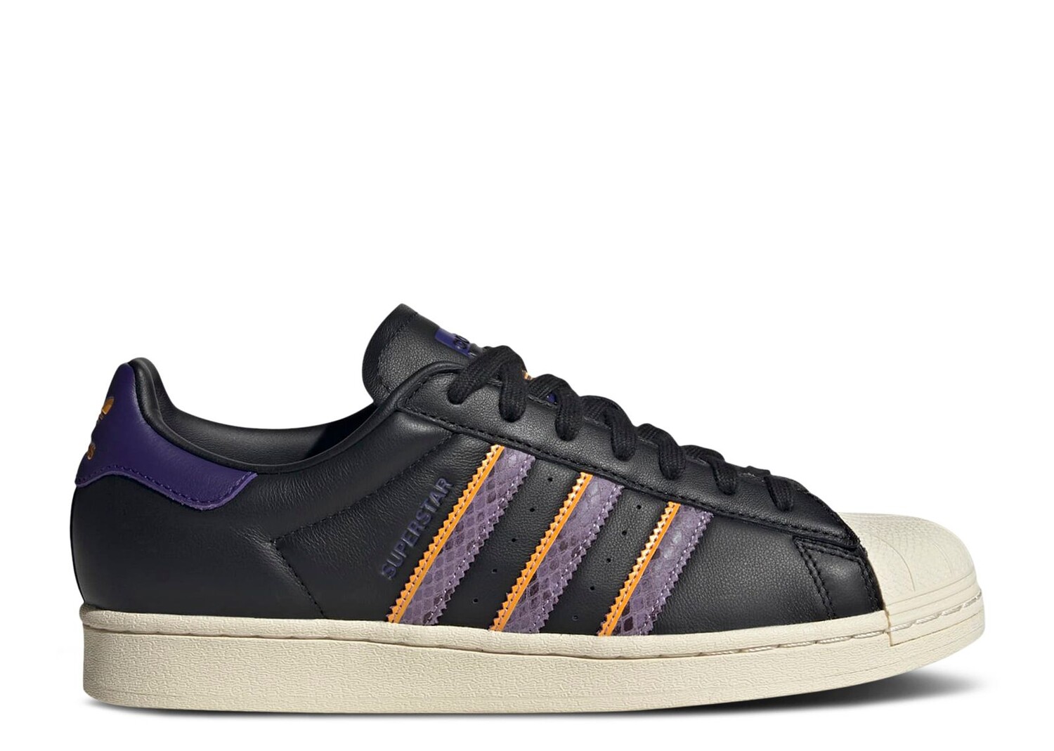 

Кроссовки adidas Superstar 'Black Violet Fusion Snakeskin', черный