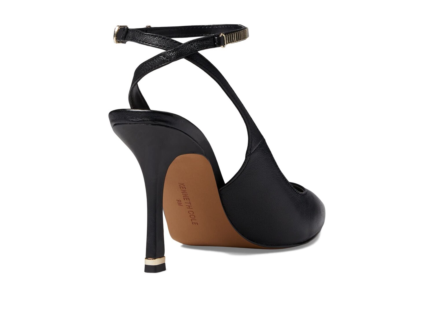 

Туфли на каблуке Kenneth Cole New York Romi Chain Ankle Strap, черный