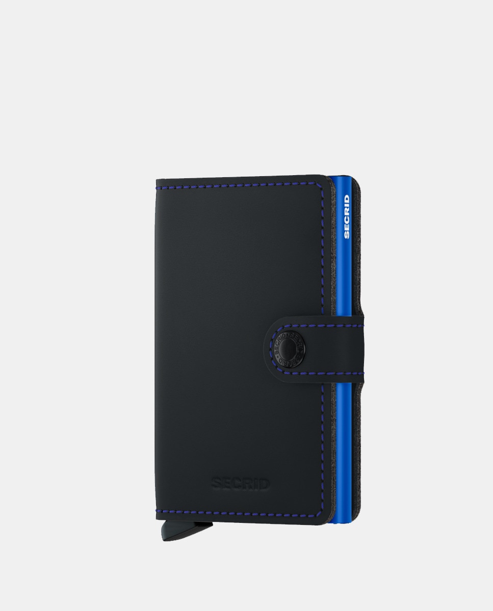 Черный кожаный кошелек с защитой от кражи и RFID-защитой Secrid, черный кошелек из кожи телесного цвета с защитой от кражи и rfid защитой secrid