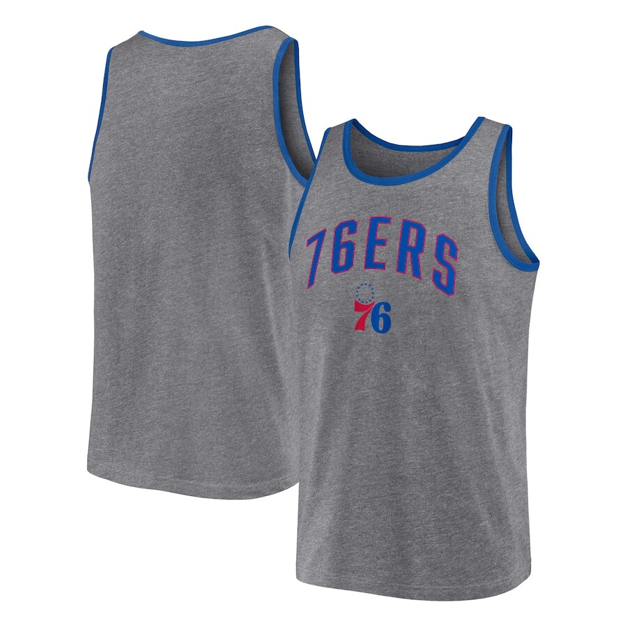 

Майка Fanatics Branded Philadelphia 76Ers, серый