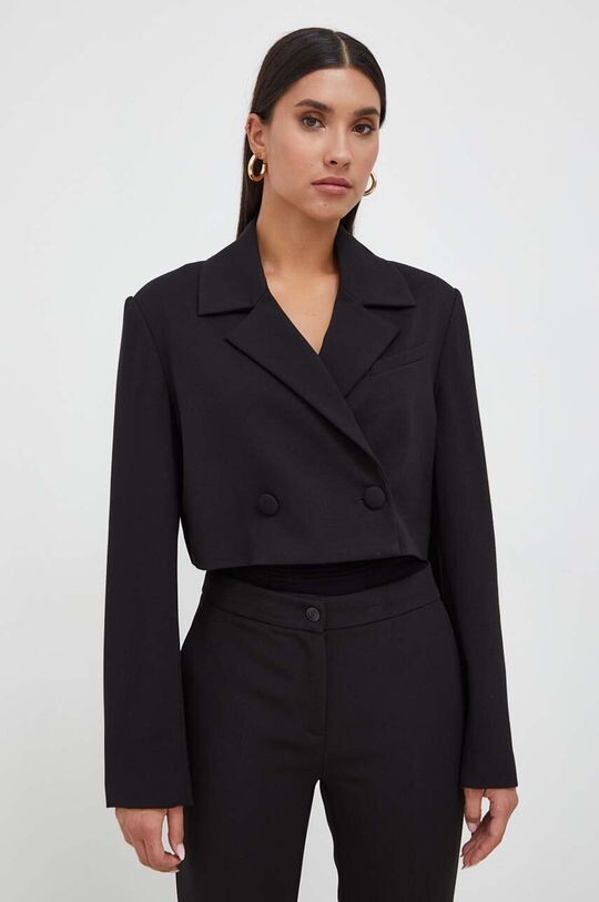 

Куртка из смесовой шерсти Twinset, черный