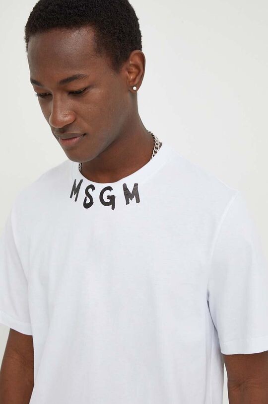 

Хлопковая футболка MSGM, белый