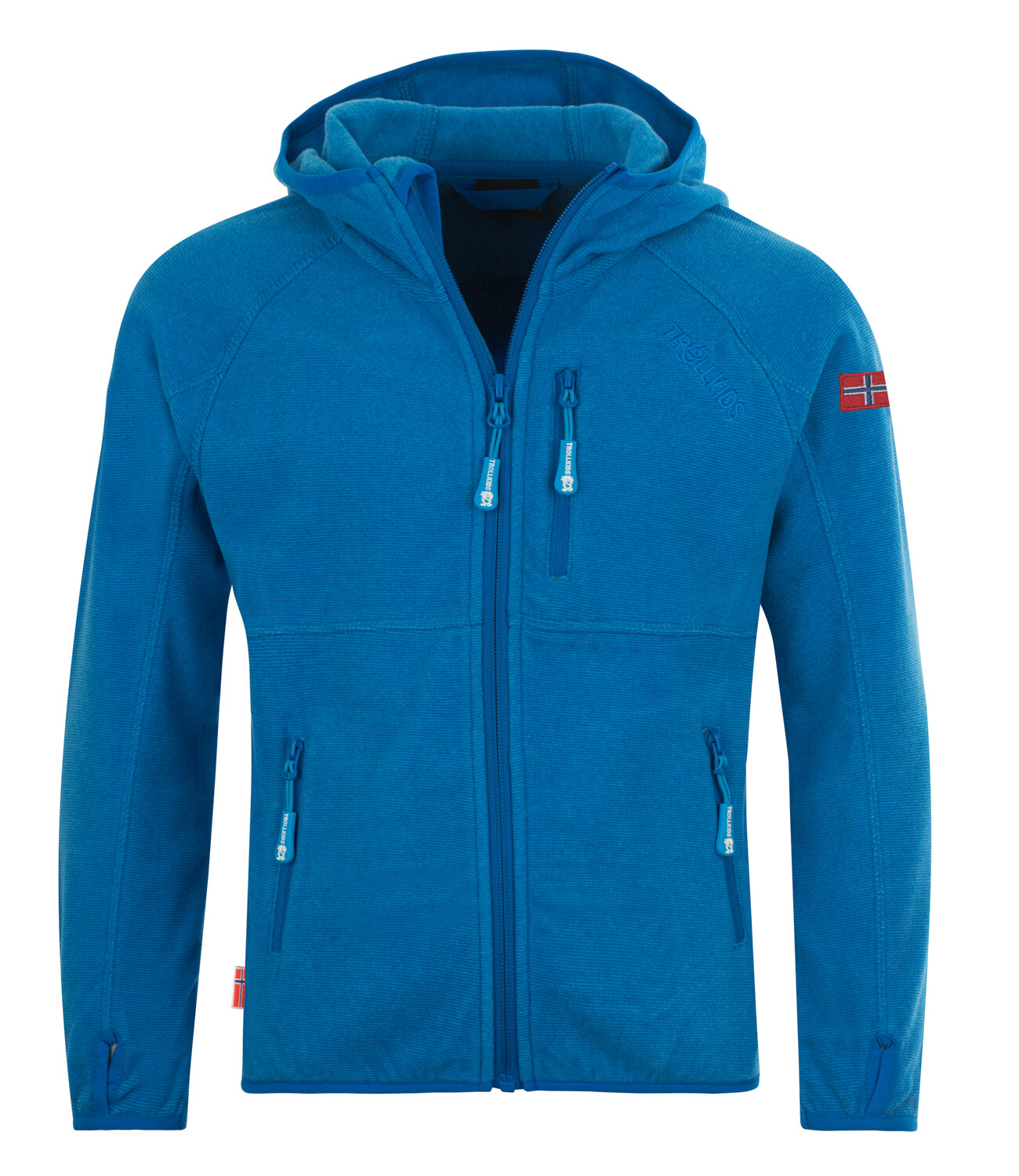 

Флисовая куртка Trollkids Fleece Jacke Sandefjord, цвет Mittelblau