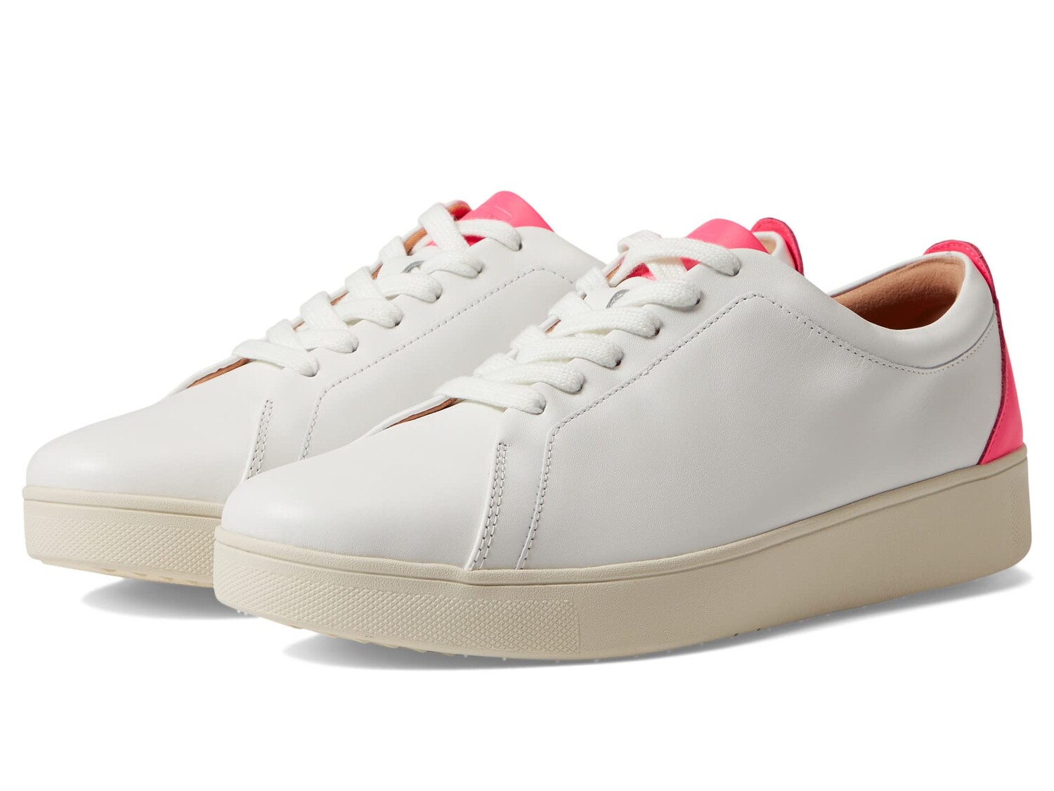 

Кроссовки FitFlop Rally Neon-Pop Leather Sneakers