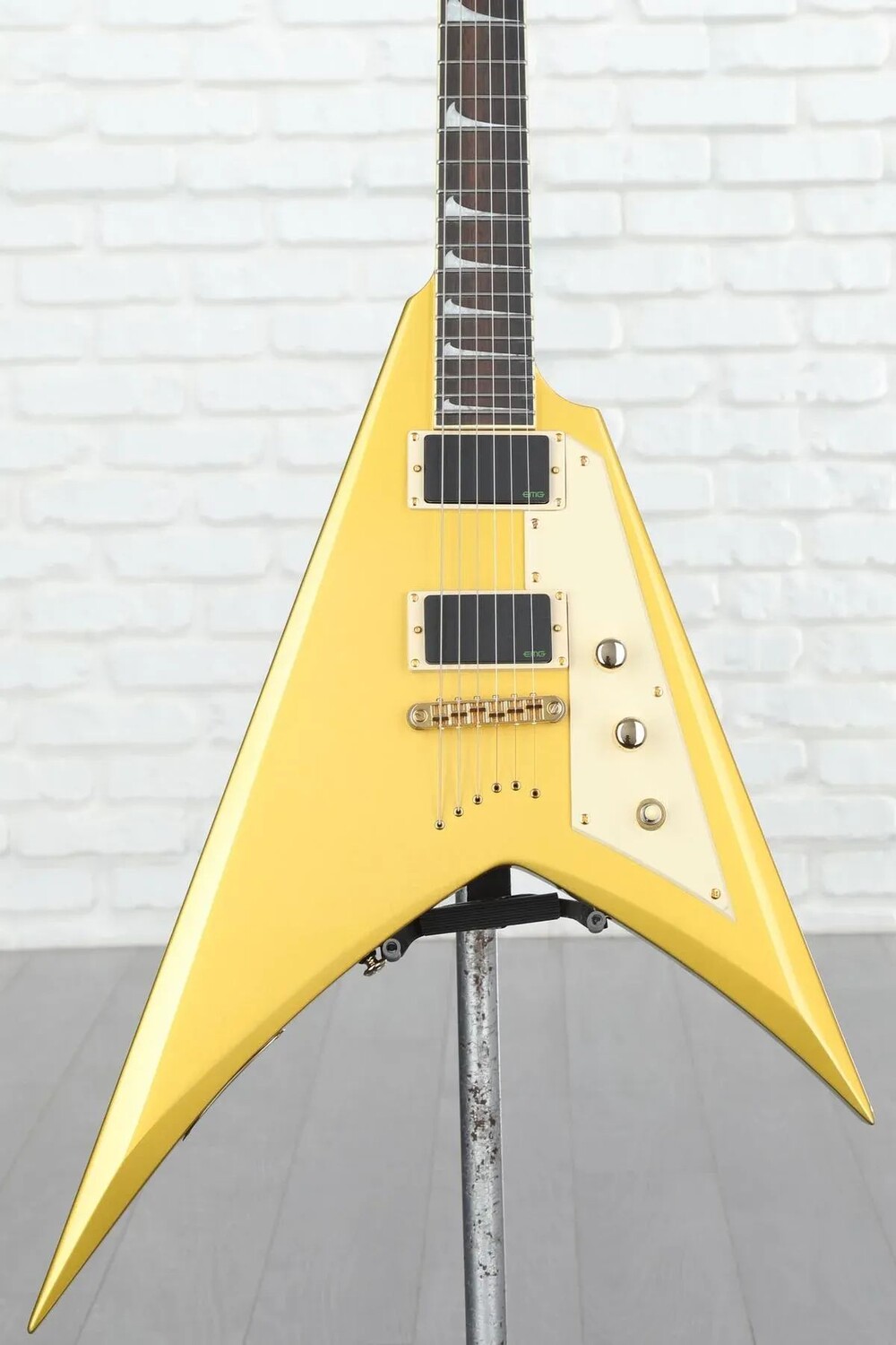 

ESP LTD KH-V Kirk Hammett Signature Электрогитара — золото металлик
