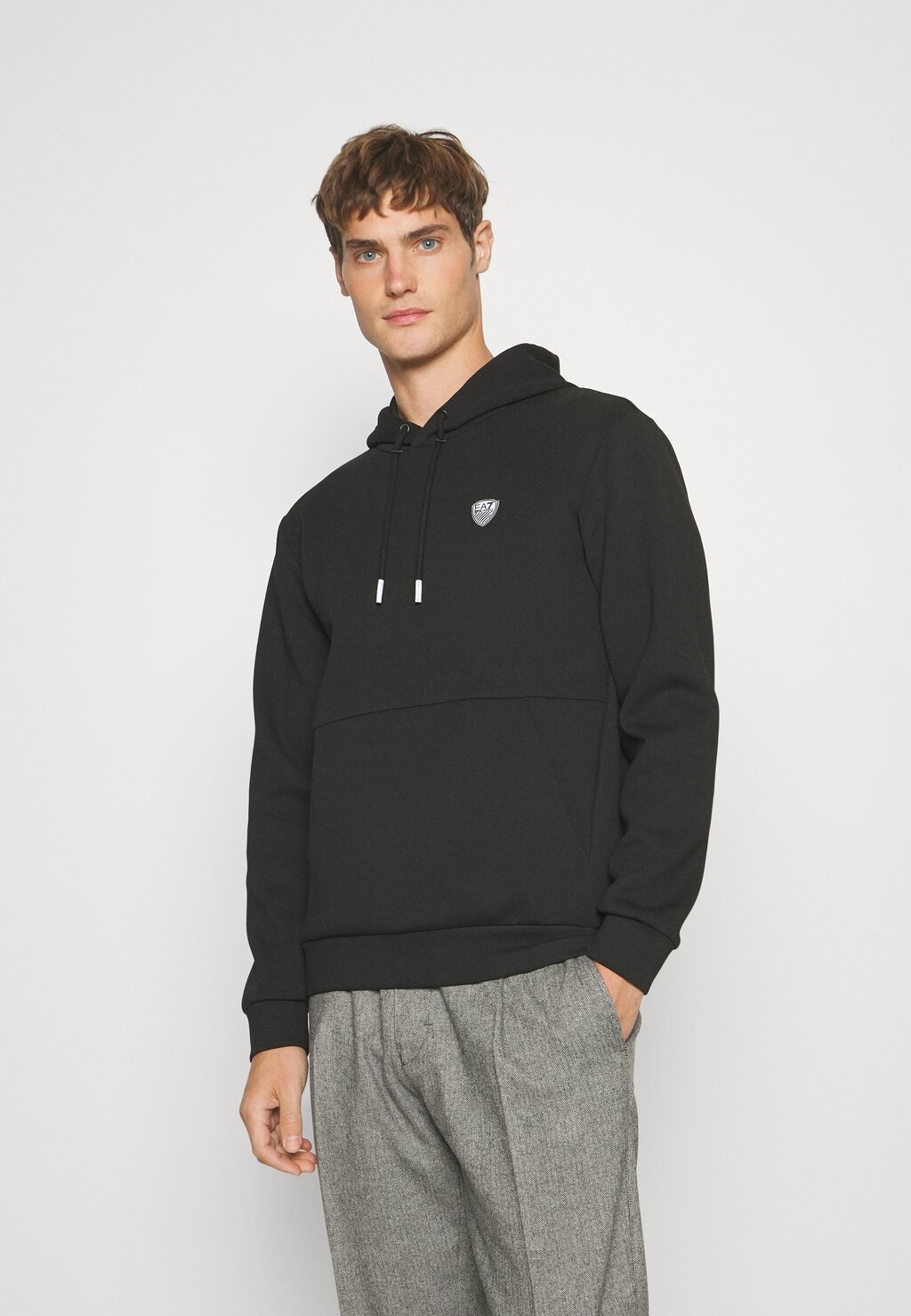 

Толстовка с капюшоном EA7 Emporio Armani, черный