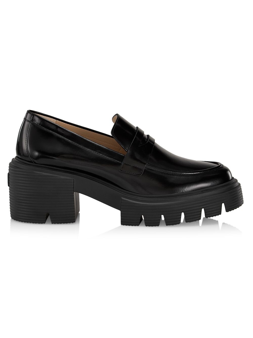 

Кожаные лоферы Soho 65MM с выступом на подошве Stuart Weitzman, черный