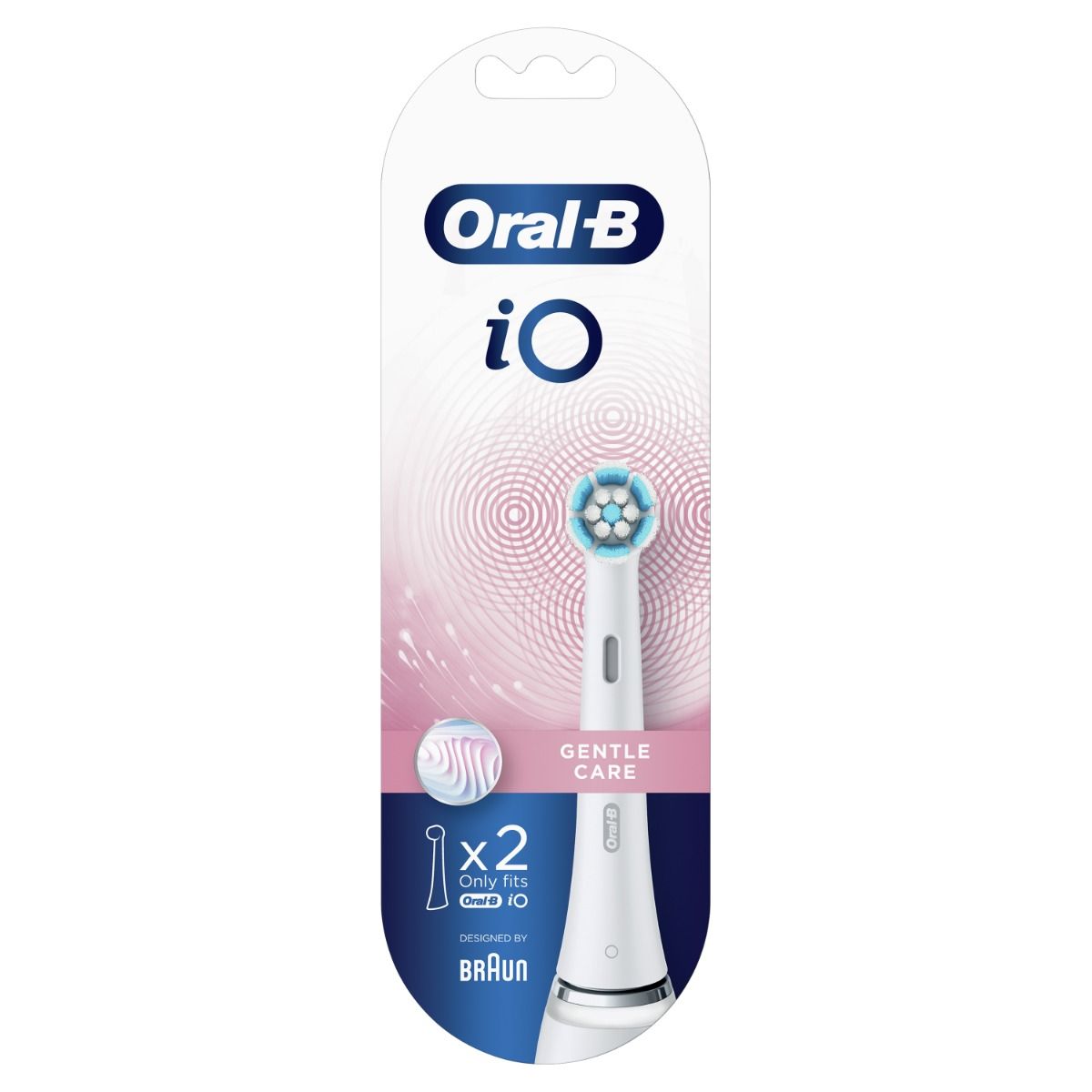 Oral-B iO Gentle Care электрические зубные щетки, 2 шт. защитные колпачки футляры для насадок на электрические зубные щетки oral b 2 шт тм moon star