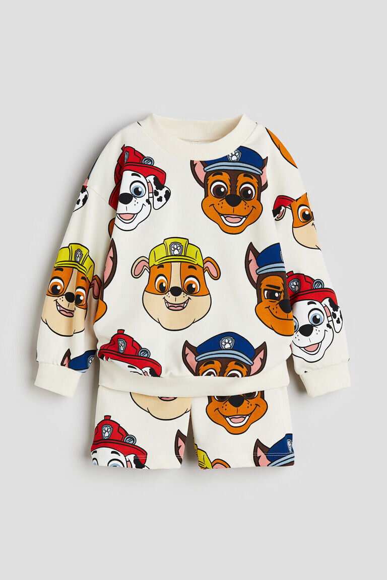 

Комплект из двух толстовок с принтом H&M, белый