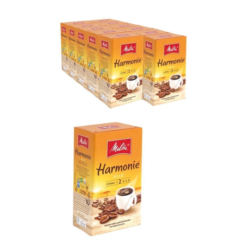 

MELITTA Filter Coffee Harmonie Кофе слабообжаренный, 12х500г, тонкий аромат
