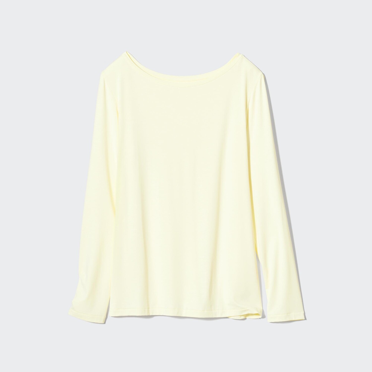 

Футболка с длинным рукавом airism UNIQLO, желтый