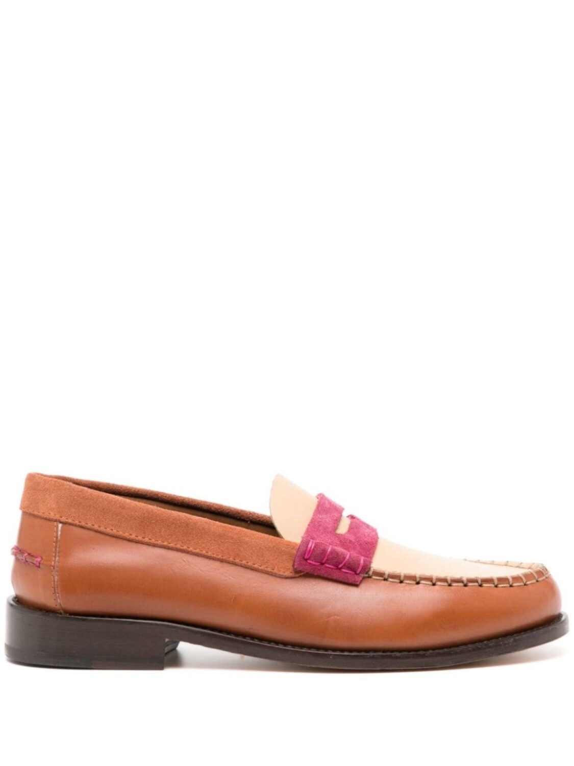 

Лоферы Laida в стиле колор-блок Paul Smith, бежевый