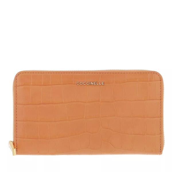 

Кошелек metallic croco shiny soft wallet almond Coccinelle, коричневый