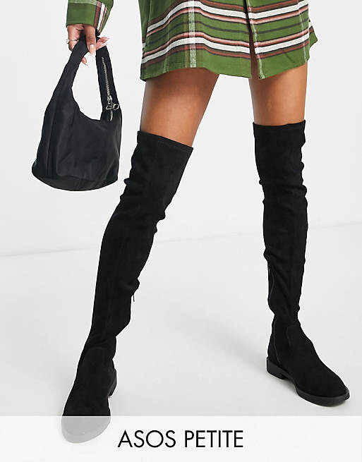 

Черные ботфорты ASOS DESIGN Petite Kalani, Черный