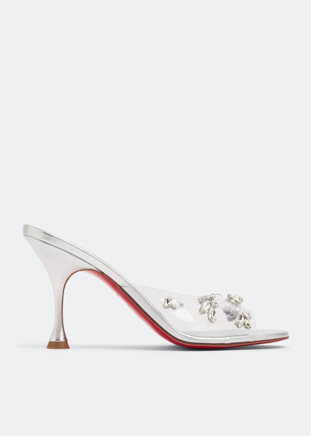 

Мюли Christian Louboutin Degraqueen 85, серебряный
