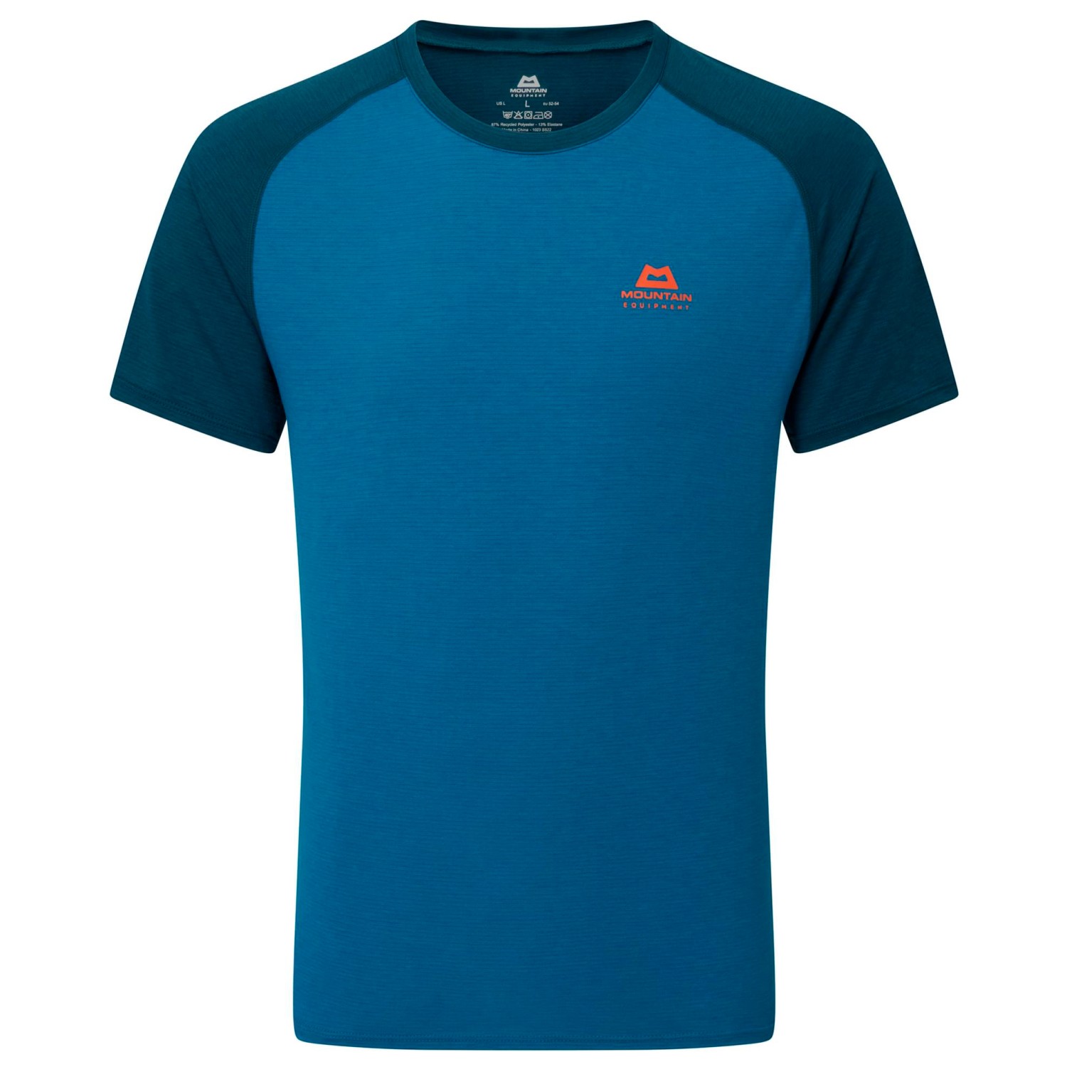 Функциональная рубашка Mountain Equipment Nava Crew, цвет Mykonos Blue/Majolica Blue