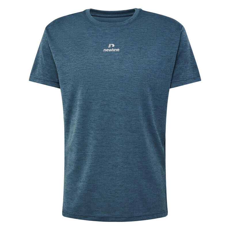 

Мужская футболка для бега Nwlpace Melange Tee, легкая NEWLINE, цвет blau