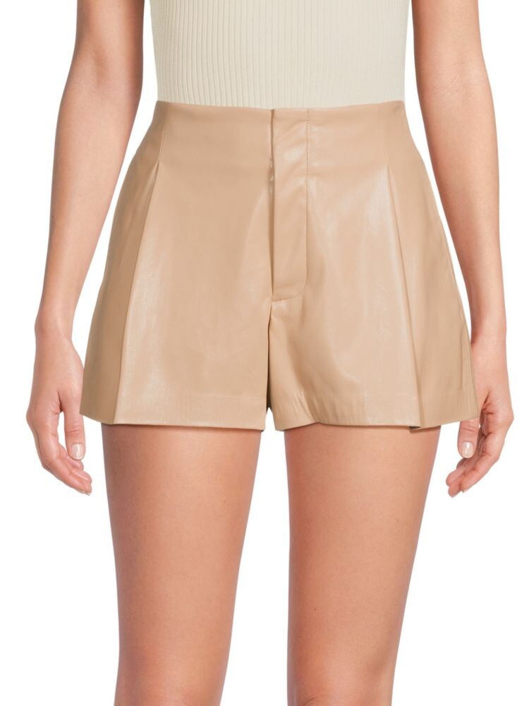 

Шорты Steffie из искусственной кожи Alice + Olivia, цвет Almond