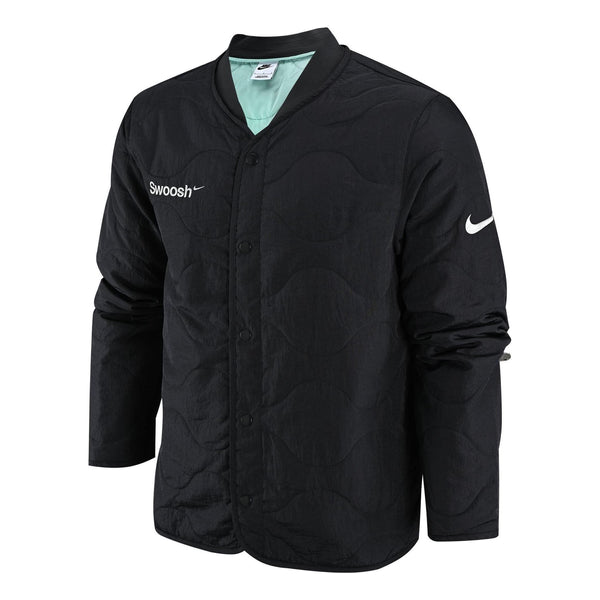 Куртка Nike Swoosh Logo Padded Jacket 'Black', черный куртка nike swoosh warm lamb s jacket autumn asia edition black cu6559 010 черный
